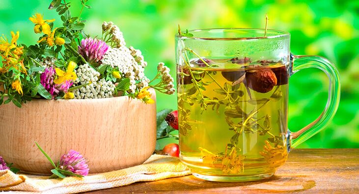 Herbal tea used to treat hip arthritis
